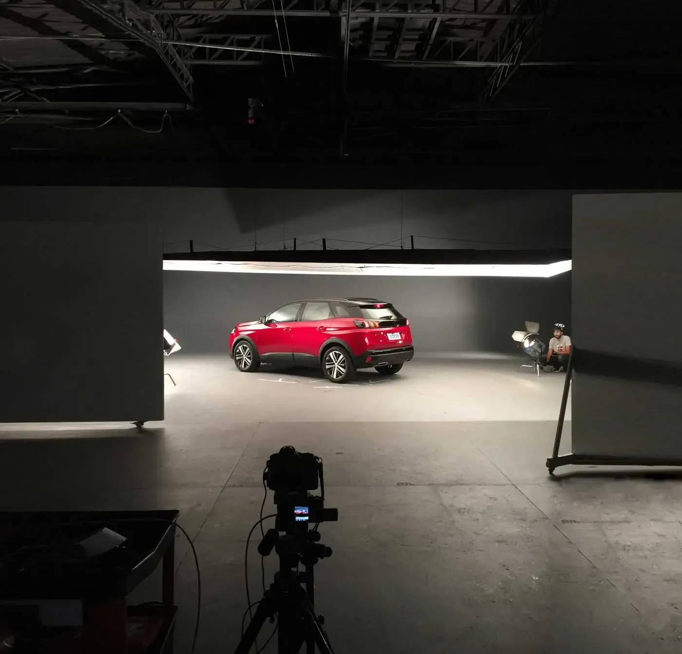 Veículo em set montado no Nuevo Estúdio